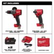 Milwaukee 3697-22-49-22-4020 M18 FUEL 18-V Li-Ion Brushless Cordless Hammer Drill/Impact Driver Combo Kit (2-Tool) w/Bi-Metal Hole Saw Set (11-Piece)