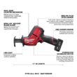 Milwaukee M12 FUEL 12V Lithium-Ion Brushless Cordless HACKZALL Reciprocating Saw Kit W/M12 Rocket Stand Light