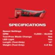 Milwaukee 2625-20-2626-20-48-11-1850 M18 18V Lithium-Ion Cordless HACKZALL Reciprocating Saw with Multi-Tool and 5.0 Ah Battery