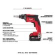 Milwaukee 2719-21-2866-20 M18 FUEL 18V Lithium-Ion Brushless Cordless HACKZALL Reciprocating Saw Kit W/M18 Drywall Screw Gun
