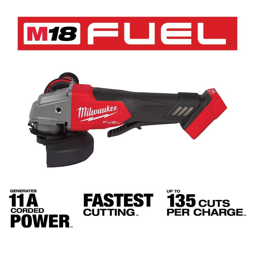 Milwaukee 2821-20-2880-20 M18 FUEL GEN-2 18V Lithium-Ion Brushless Cordless SAWZALL Reciprocating Saw W/M18 FUEL 4-1/2 in. Grinder Milwaukee 2821-20-2880-20 M18 FUEL GEN-2 18V Lithium-Ion Brushless Cordless SAWZALL Reciprocating Saw W/M18 FUEL 4-1/2 in. Grinder - Image 2