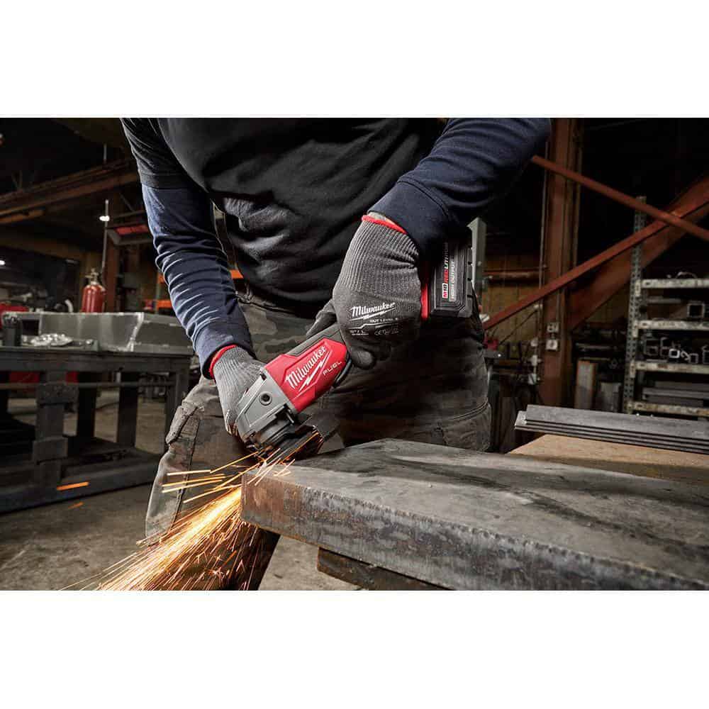 Milwaukee 2821-20-2880-20 M18 FUEL GEN-2 18V Lithium-Ion Brushless Cordless SAWZALL Reciprocating Saw W/M18 FUEL 4-1/2 in. Grinder Milwaukee 2821-20-2880-20 M18 FUEL GEN-2 18V Lithium-Ion Brushless Cordless SAWZALL Reciprocating Saw W/M18 FUEL 4-1/2 in. Grinder - Image 9