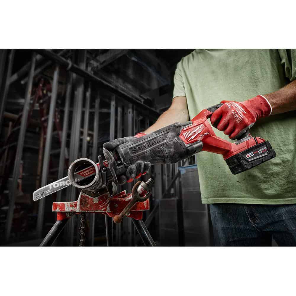 Milwaukee 2821-20-2880-20 M18 FUEL GEN-2 18V Lithium-Ion Brushless Cordless SAWZALL Reciprocating Saw W/M18 FUEL 4-1/2 in. Grinder Milwaukee 2821-20-2880-20 M18 FUEL GEN-2 18V Lithium-Ion Brushless Cordless SAWZALL Reciprocating Saw W/M18 FUEL 4-1/2 in. Grinder - Image 11