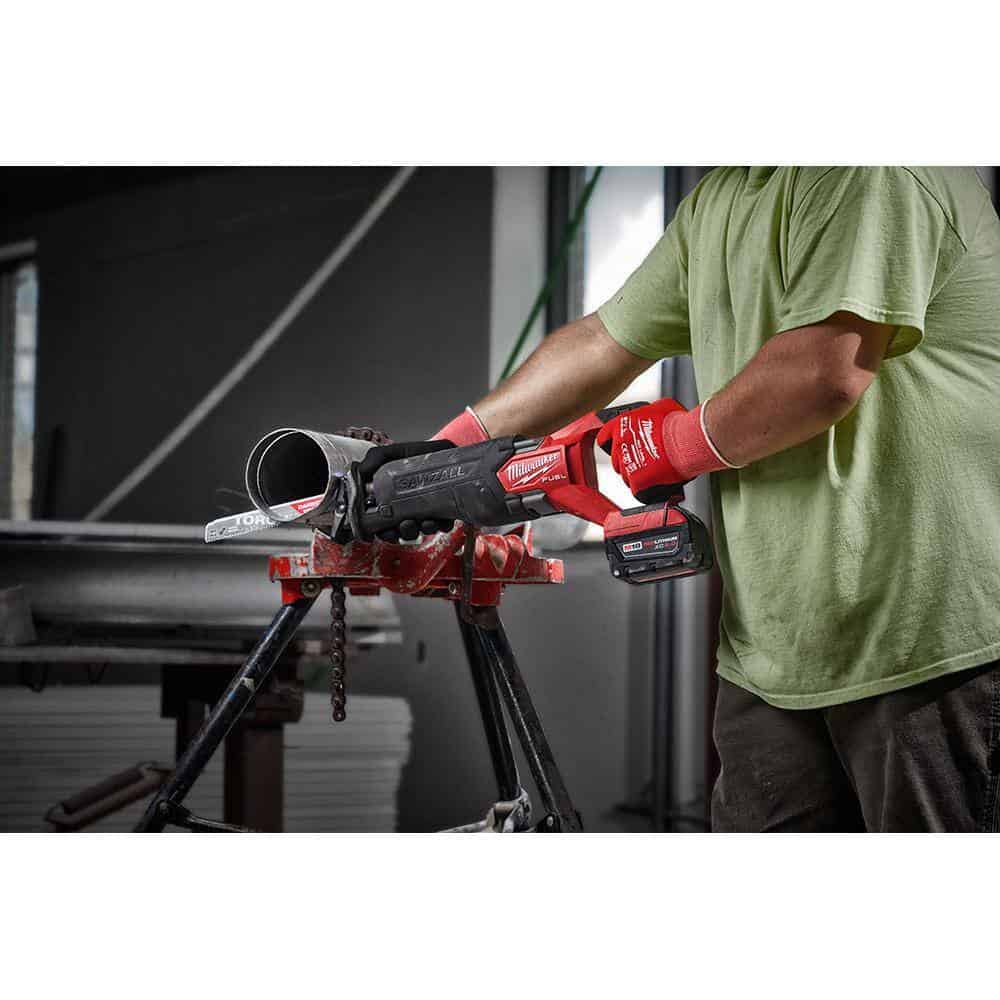 Milwaukee 2821-20-2880-20 M18 FUEL GEN-2 18V Lithium-Ion Brushless Cordless SAWZALL Reciprocating Saw W/M18 FUEL 4-1/2 in. Grinder Milwaukee 2821-20-2880-20 M18 FUEL GEN-2 18V Lithium-Ion Brushless Cordless SAWZALL Reciprocating Saw W/M18 FUEL 4-1/2 in. Grinder - Image 12