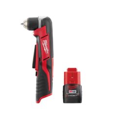 Milwaukee 2415-20-48-11-2420 M12 12-Volt Lithium-Ion Cordless 3/8 in. Right Angle Drill  M12 2.0 Ah Battery