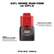 Milwaukee 2415-20-48-11-2420 M12 12-Volt Lithium-Ion Cordless 3/8 in. Right Angle Drill M12 2.0 Ah Battery