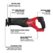 Milwaukee 2807-20-2821-20 M18 FUEL GEN II 18V Lithium-Ion Brushless Cordless 1/2 in. Hole Hawg Right Angle Drill w/M18 FUEL Reciprocating Saw