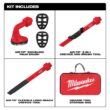 Milwaukee 49-90-2019A AIR-TIP 1-1/4 in. - 2-1/2 in. Automotive Kit W/Crevice Tools, Utility Nozzle and Bag For Wet/Dry Shop Vacuums (4-Piece)