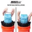MULTI FIT VF2000D Replacement Bag Filters with Band for Select Husky, Stinger and Bucket Head Wet Dry Vacs (36-Pack)