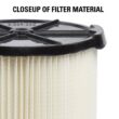 MULTI FIT VF7816B General Purpose Replacement Cartridge Filter for Most 5 to 20 Gallon CRAFTSMAN Wet/Dry Shop Vacuums (6-Pack)