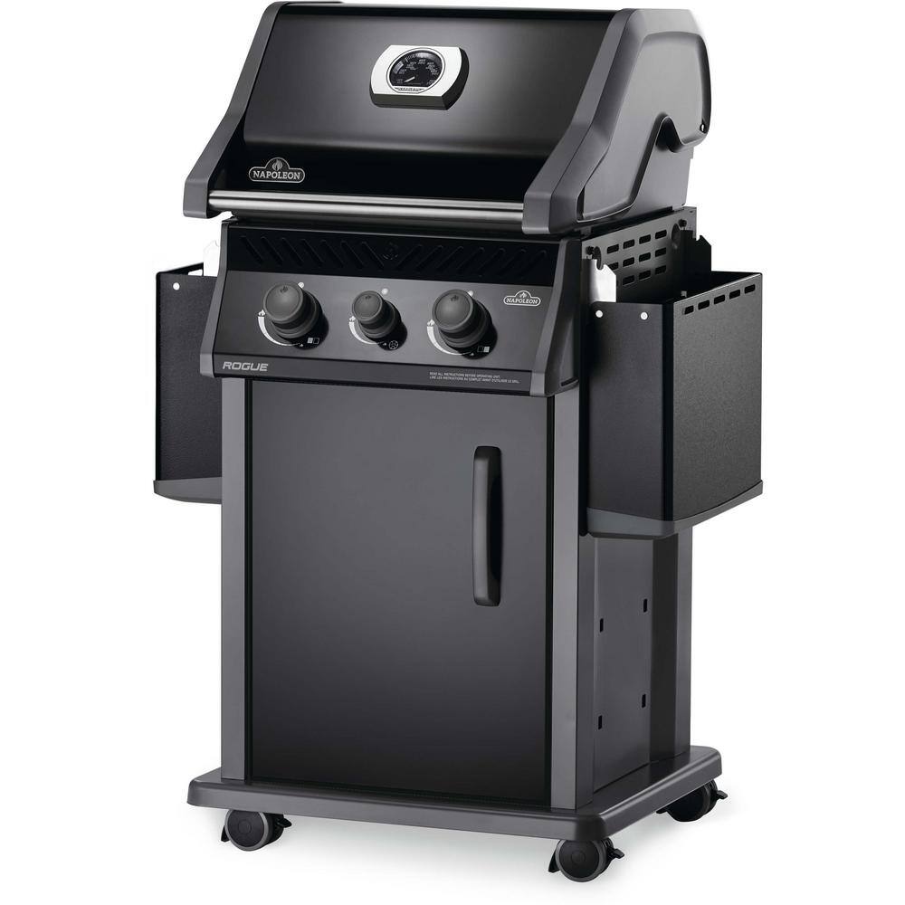 NAPOLEON 1005232698 Rogue 2-Burner Propane Gas Grill with Range Side Burner in Black NAPOLEON 1005232698 Rogue 2-Burner Propane Gas Grill with Range Side Burner in Black - Image 3