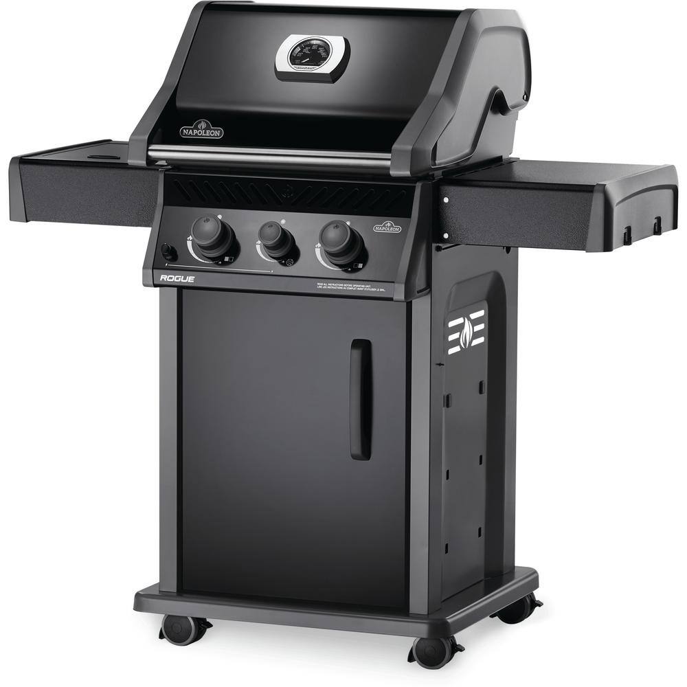 NAPOLEON 1005232698 Rogue 2-Burner Propane Gas Grill with Range Side Burner in Black NAPOLEON 1005232698 Rogue 2-Burner Propane Gas Grill with Range Side Burner in Black - Image 4
