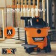 RIDGID HD1200F 12 Gallon 5.0 Peak HP NXT Wet/Dry Shop Vacuum with Filter, Dust Collection Bags, Locking Hose and Accessories