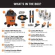 RIDGID HD1200F 12 Gallon 5.0 Peak HP NXT Wet/Dry Shop Vacuum with Filter, Dust Collection Bags, Locking Hose and Accessories