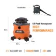 RIDGID HD1600 16 Gallon 6.5 Peak HP NXT Wet/Dry Shop Vacuum with Detachable Blower, Filter, Locking Hose and Accessories
