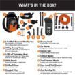 RIDGID WD5500B 5 Gal. 5.0 Peak HP Portable Wall-Mountable Wet/Dry Shop Vacuum with LED Lighted Car Nozzle and Premium Car Cleaning Kit