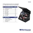 Montezuma 27 in. W x 18 in. D Portable Triangle Top Tool Chest for Sockets, Wrenches and Screwdrivers in Black Powder Coat