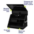 Montezuma 27 in. W x 18 in. D Portable Triangle Top Tool Chest for Sockets, Wrenches and Screwdrivers in Black Powder Coat