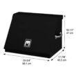 Montezuma 27 in. W x 18 in. D Portable Triangle Top Tool Chest for Sockets, Wrenches and Screwdrivers in Black Powder Coat