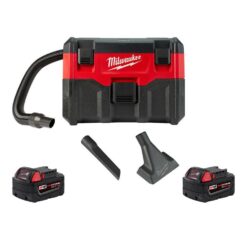 Milwaukee  M18 18-Volt 2 Gal. Lithium-Ion Cordless Wet/Dry Vacuum with (2) M18 5.0 Ah Battery