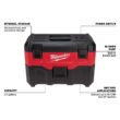 Milwaukee 0880-20-48-11-1862 M18 18-Volt 2 Gal. Lithium-Ion Cordless Wet/Dry Vacuum with (2) M18 HIGH OUTPUT 6.0 Ah Batteries