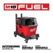 Milwaukee 0910-20-49-90-2019A M18 FUEL 6 Gal. Cordless Wet/Dry Shop Vacuum W/AIR-TIP 1-1/4 in. - 2-1/2 in. Crevice and Utility Nozzle Automotive Kit