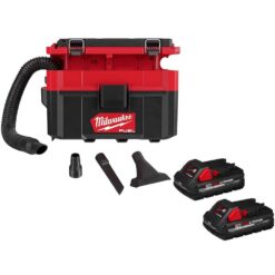 Milwaukee  M18 FUEL PACKOUT 18-Volt Lithium-Ion Cordless 2.5 Gal. Wet/Dry Vacuum with 2 M18 HIGH OUTPUT 3.0 Ah Batteries