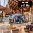 RIDGID R8657KN 18V Brushless Cordless 7-1/4 in. Circular Saw Kit with 4.0 Ah MAX Output Battery and Charger