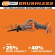 RIDGID R8648B 18V SubCompact Brushless Cordless One-Handed Reciprocating Saw (Tool Only)