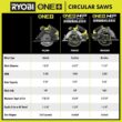 RYOBI PCL500K1 ONE+ 18V Cordless 5-1/2 in. Circular Saw Kit with 4.0 Ah Battery and Charger