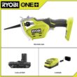 RYOBI P2530 ONE+ 18V Electric Cordless Pruning Reciprocating Saw with 2.0 Ah Battery and Charger