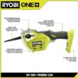 RYOBI P2530 ONE+ 18V Electric Cordless Pruning Reciprocating Saw with 2.0 Ah Battery and Charger