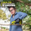 RYOBI P2540 ONE+ 18V Cordless Pruner Kit - Includes 2.0 Ah Battery and Charger