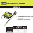 RYOBI RY141802-SC 1800 PSI 1.2 GPM Cold Water Electric Pressure Washer with Surface Cleaner