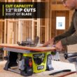 RYOBI PBLTS01K ONE+ HP 18V Brushless Cordless 8-1/4 in. Compact Portable Jobsite Table Saw Kit with (2) 4.0 Ah Batteries and Charger