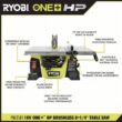 RYOBI PBLTS01K ONE+ HP 18V Brushless Cordless 8-1/4 in. Compact Portable Jobsite Table Saw Kit with (2) 4.0 Ah Batteries and Charger