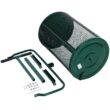 Kahomvis GH-LKW4-057 24 in. Steel Handle Peat Moss Spreader, Metal Compost Spreader Metal Mesh (Dia 15.7 in.)