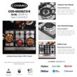 Cosmo 1001652307 30 in. Gas Cooktop in Stainless Steel with 5 Sealed Brass Burners