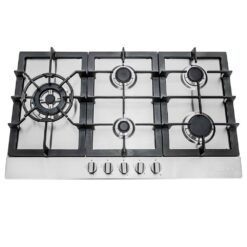 Cosmo 1001652307 30 in. Gas Cooktop in Stainless Steel with 5 Sealed Brass Burners