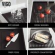 VIGO 1004816567 Oxford 30" Single Bowl Workstation Undermount Stainless Steel Farmhouse Sink with Ledge and Accessories