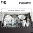 VIGO 1004816567 Oxford 30" Single Bowl Workstation Undermount Stainless Steel Farmhouse Sink with Ledge and Accessories