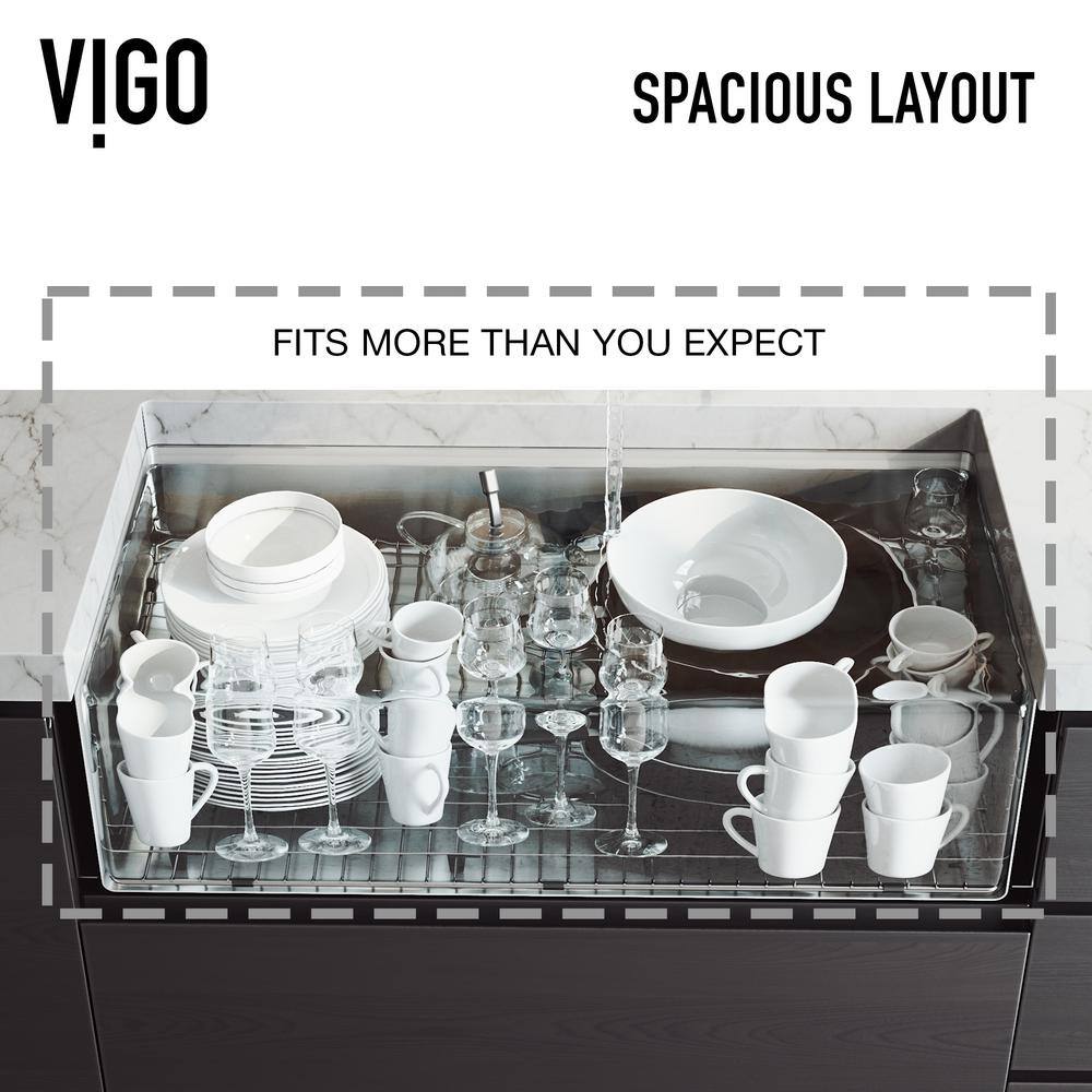 VIGO 1004812066 Oxford 36" Double Bowl Workstation Undermount Stainless Steel Farmhouse Sink with Ledge and Accessories VIGO 1004812066 Oxford 36" Double Bowl Workstation Undermount Stainless Steel Farmhouse Sink with Ledge and Accessories - Image 11