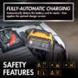 Wagan Tech EL7407 12-Volt 15 Amp 6-Stage Lithium-Capable Battery Charger