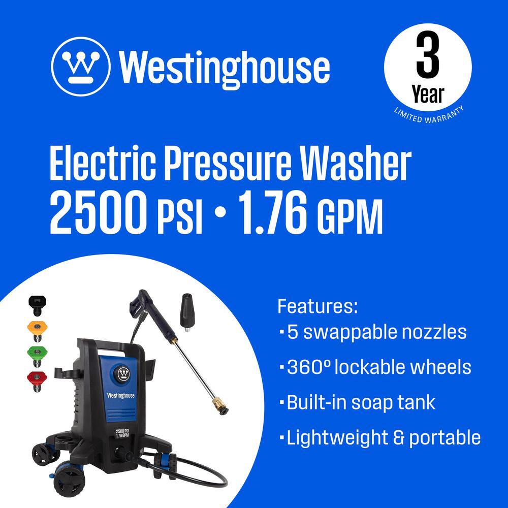 Westinghouse Epx Epx Psi Gpm Cold Water Electric Pressure Washer With Anti