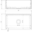 IPT Sink Company 1003335398 Farmhouse Apron Front Fireclay 30 in. Single Bowl Kitchen Sink in White