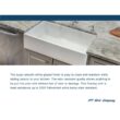 IPT Sink Company 1003335398 Farmhouse Apron Front Fireclay 30 in. Single Bowl Kitchen Sink in White
