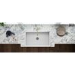 Ruvati 1003280743 30 in. x 20 in. Fireclay Reversible Farmhouse Apron-Front Single Bowl Kitchen Sink in White