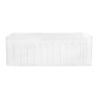 Ruvati 1003280743 30 in. x 20 in. Fireclay Reversible Farmhouse Apron-Front Single Bowl Kitchen Sink in White
