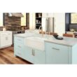 Ruvati 1003280744 Farmhouse Apron-Front Fireclay 33 in. x 20 in. Reversible Single Bowl Kitchen Sink in White