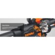 Worx WG512 TRIVAC 2.0 70 MPH 600 CFM Electric 12 Amp 3-in-1 Blower, Mulcher, Yard and Lawn Vacuum with Metal Impeller